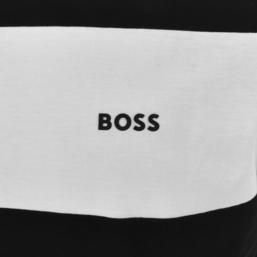 Image number 3 for BOSS Tales Stripe T Shirt Black