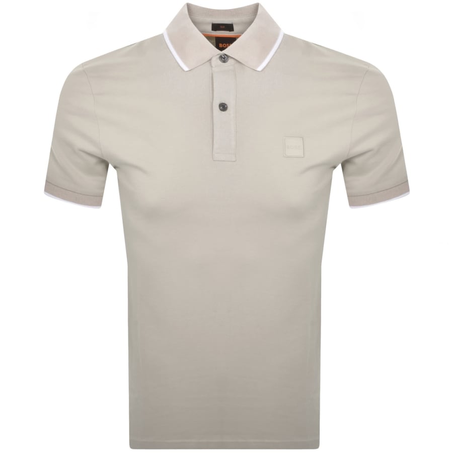 Image number 1 for BOSS Passertip Polo T Shirt Beige