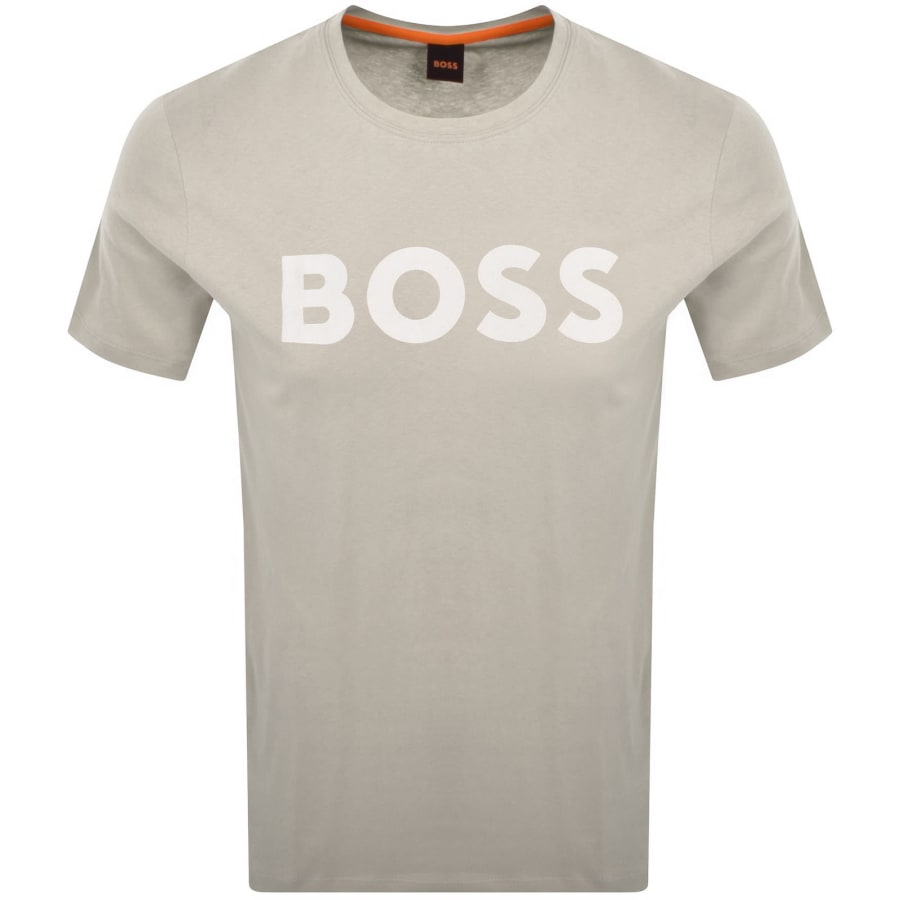 Image number 1 for BOSS Thinking 1 Logo T Shirt Beige