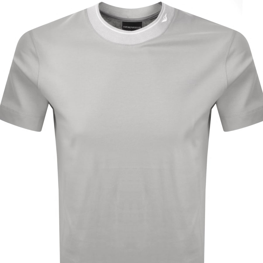 Image number 2 for Emporio Armani Crew Neck T Shirt Drizzle Grey