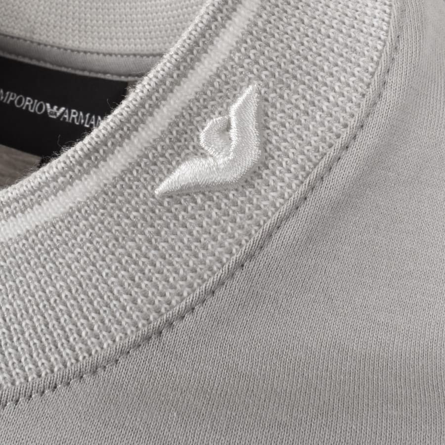 Image number 3 for Emporio Armani Crew Neck T Shirt Drizzle Grey