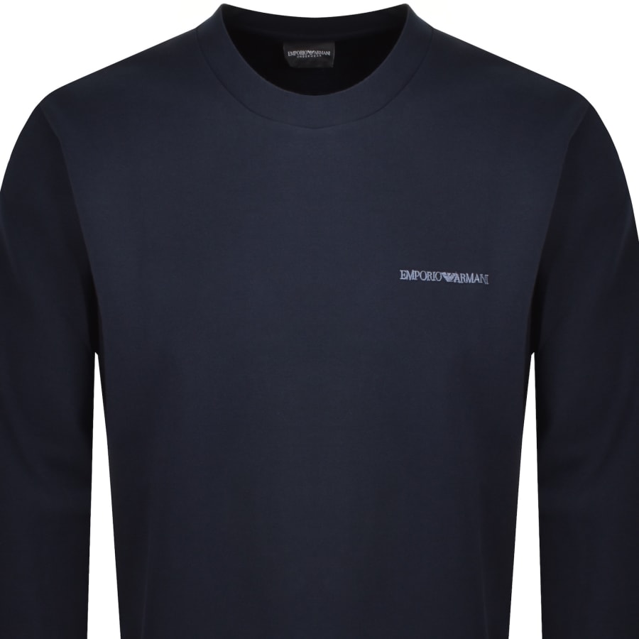 Image number 2 for Emporio Armani Loungewear Sweatshirt Navy