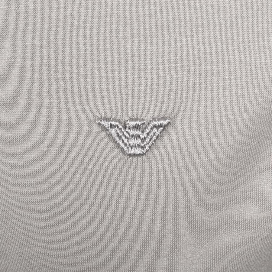 Image number 3 for Emporio Armani Short Sleeved Polo T Shirt Grey