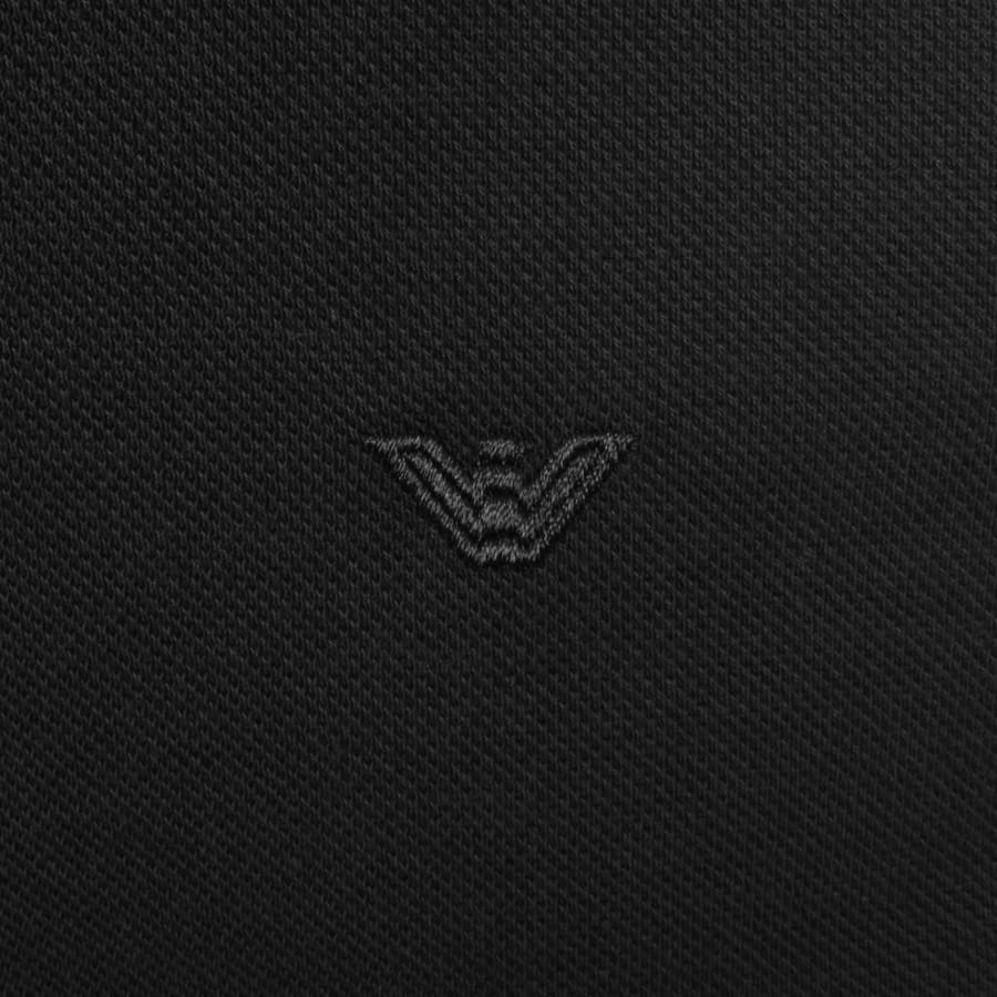 Image number 3 for Emporio Armani Short Sleeved Polo T Shirt Black