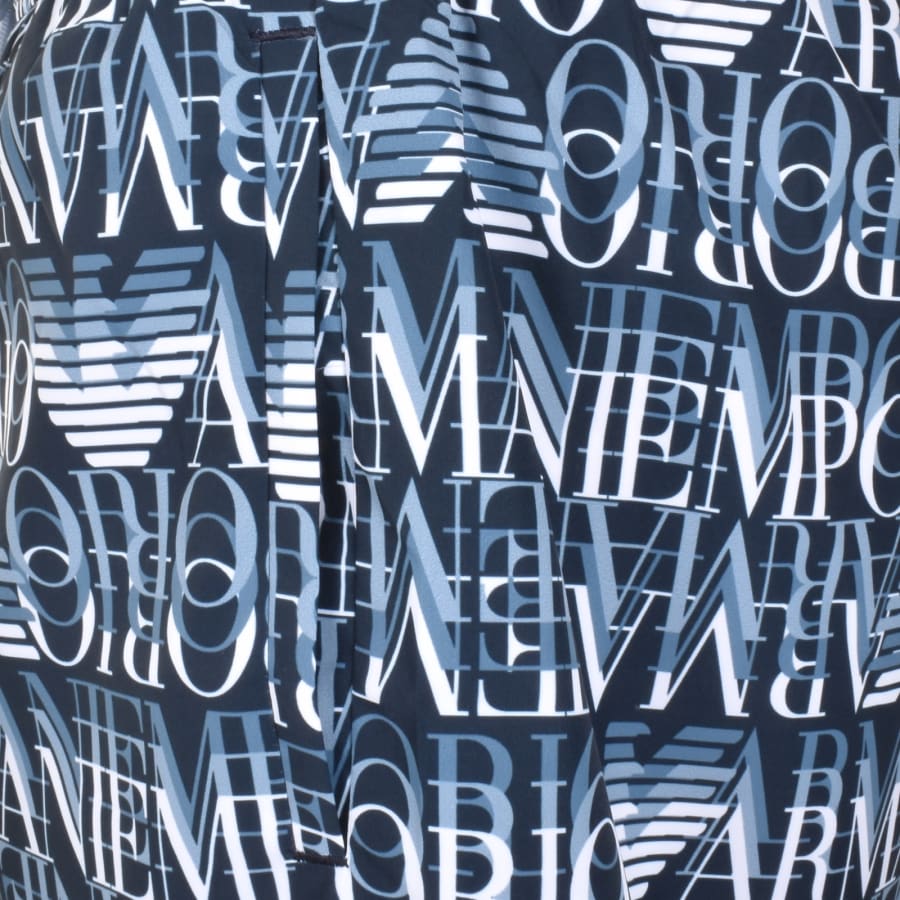 Image number 4 for Emporio Armani Logo Swim Shorts Blue