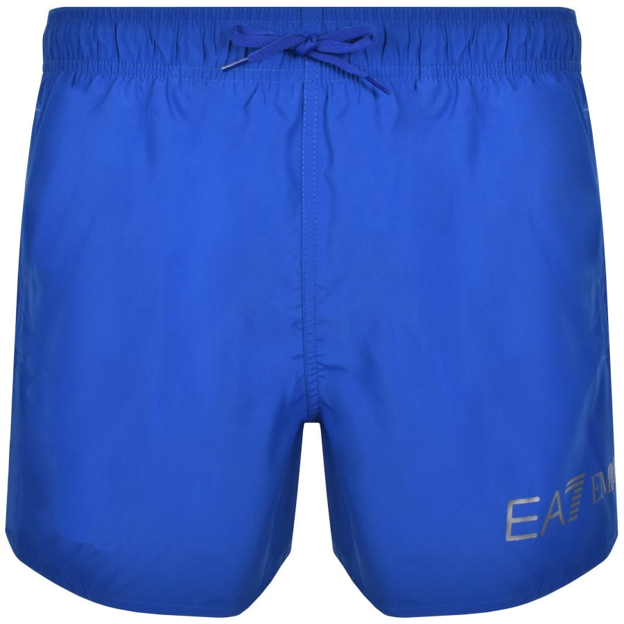 Image number 2 for EA7 Emporio Armani Logo Swim Shorts Blue