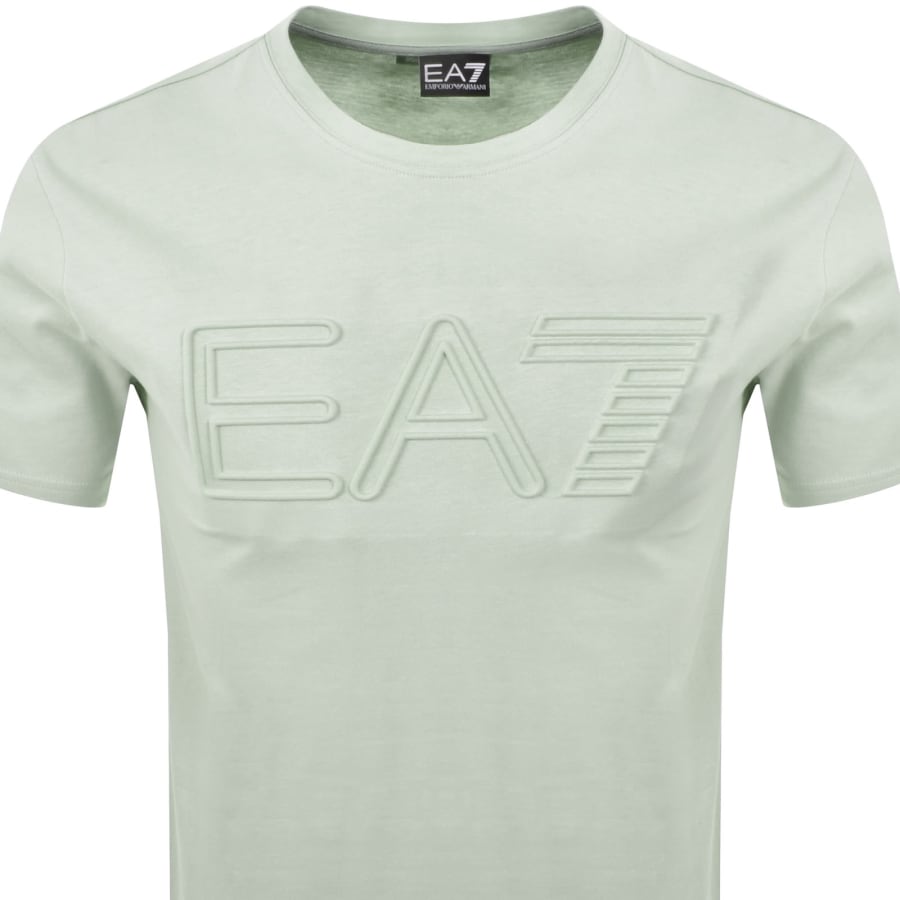Image number 2 for EA7 Emporio Armani Embossed Logo T Shirt Green