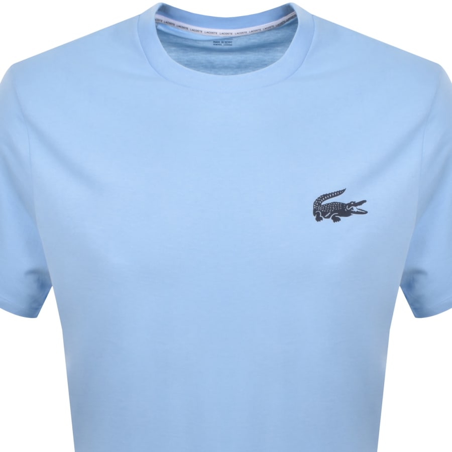 Image number 2 for Lacoste Loungewear Logo T Shirt Blue