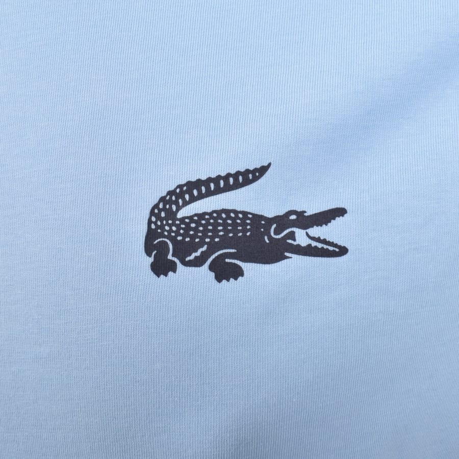 Image number 3 for Lacoste Loungewear Logo T Shirt Blue