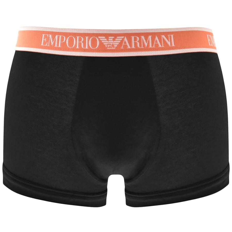 Image number 4 for Emporio Armani Underwear 3 Pack Boxer Trunks Black