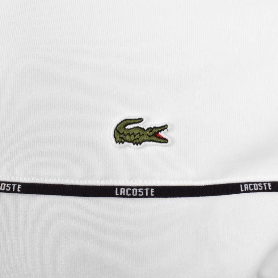 Image number 4 for Lacoste Logo Trim Sweatshirt White