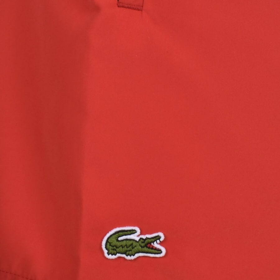 Image number 3 for Lacoste Swim Shorts Red
