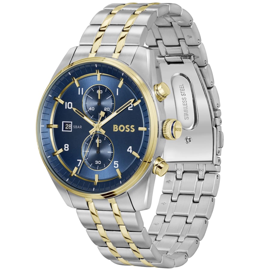 Image number 3 for BOSS Skytraveller Watch Silver