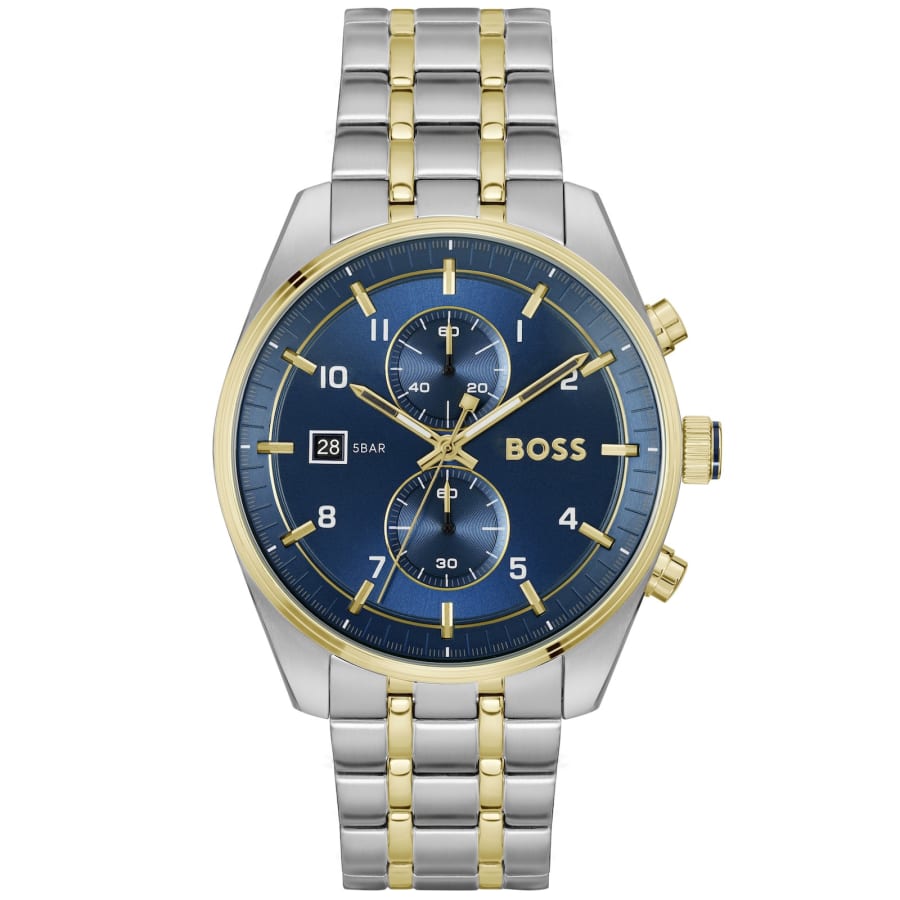Image number 1 for BOSS Skytraveller Watch Silver