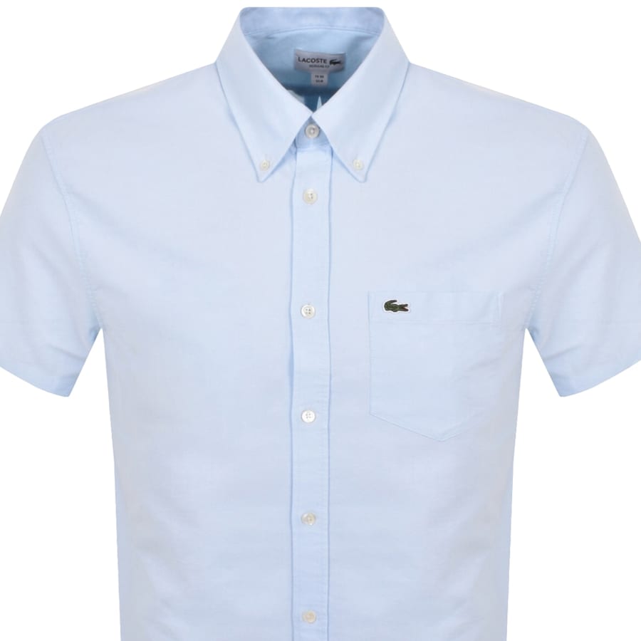 Image number 2 for Lacoste Short Sleeved Shirt Blue
