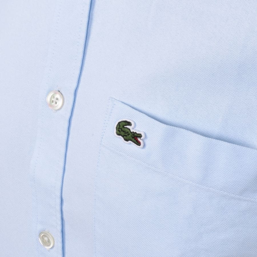 Image number 3 for Lacoste Short Sleeved Shirt Blue