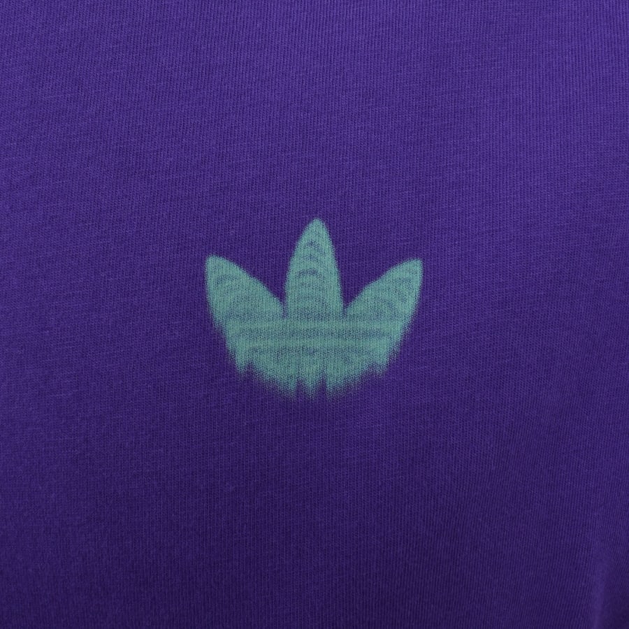 Image number 4 for adidas Originals Skeleton Back T Shirt Purple
