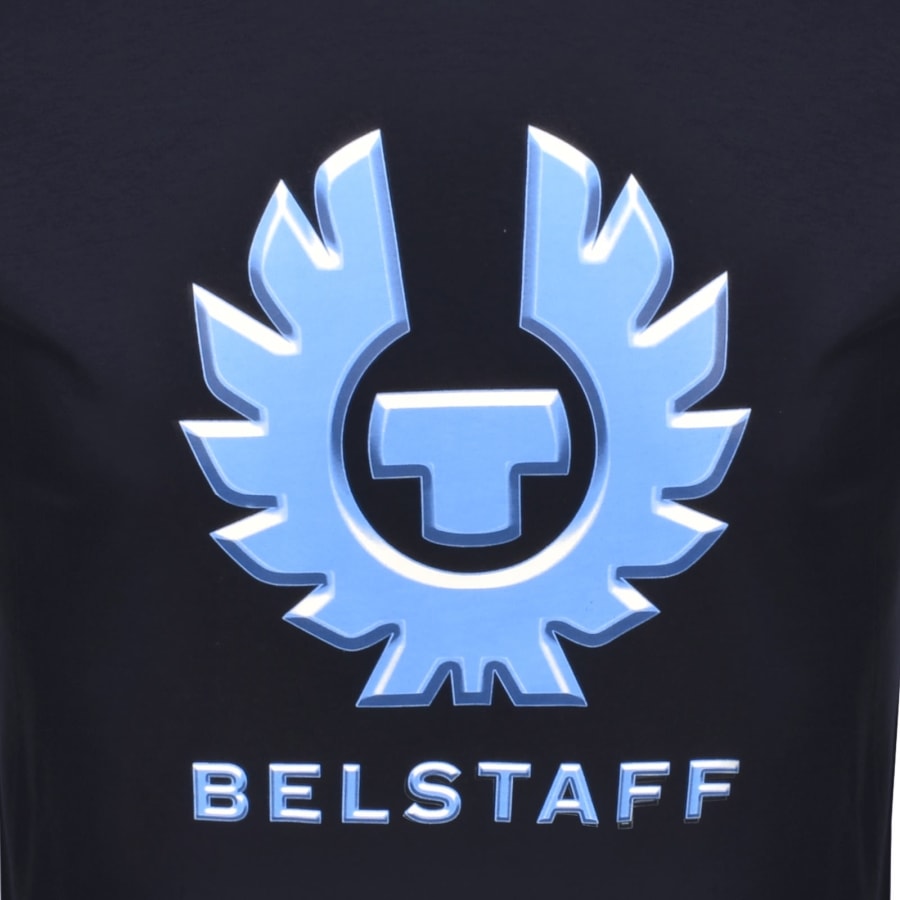 Image number 3 for Belstaff Liquify Graphic T Shirt Dark Ink Navy