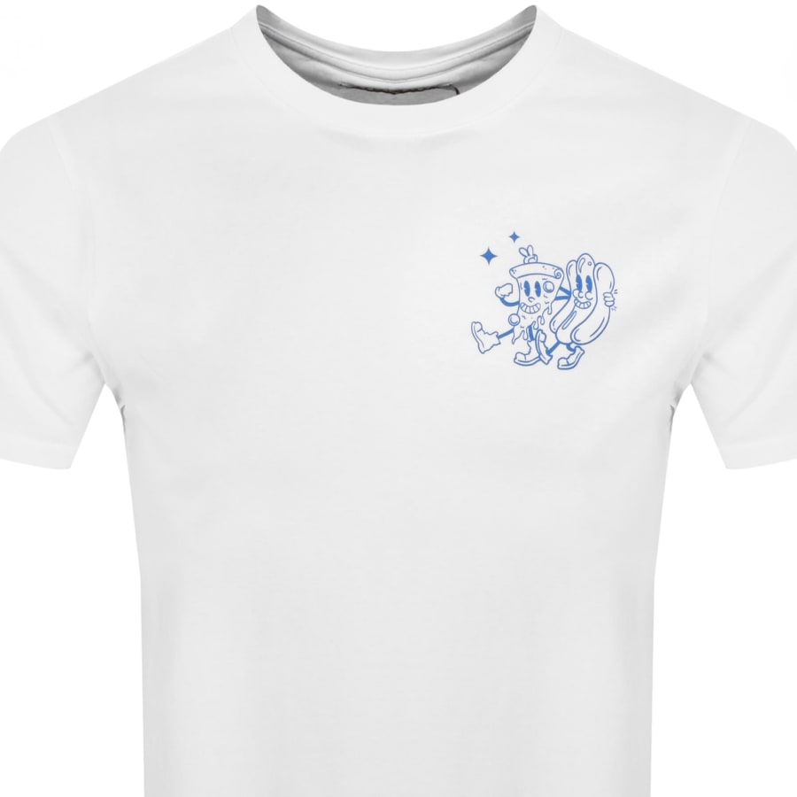 Image number 3 for Farah Limscott Graphic T Shirt White
