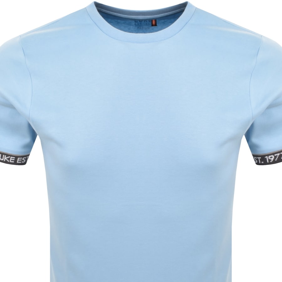 Image number 2 for Luke 1977 Nelson Text Cuff T Shirt Blue