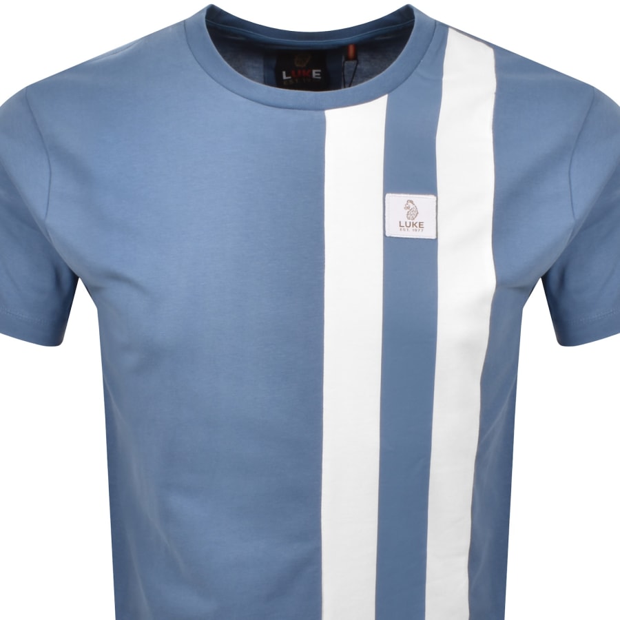 Image number 2 for Luke 1977 Edale T Shirt Denim Blue