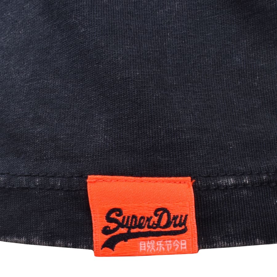Image number 4 for Superdry Cali Logo Vest Eclipse Navy