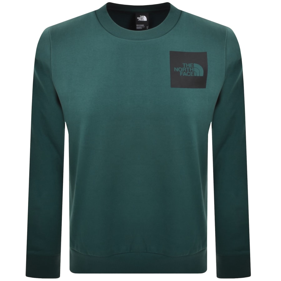 Image number 1 for The North Face Fine Crew Neck Sweatshirt Green