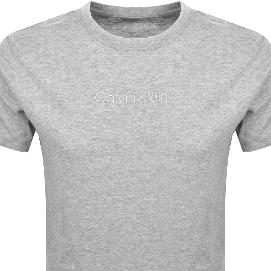Image number 2 for Calvin Klein Lounge Crew Neck T Shirt Grey