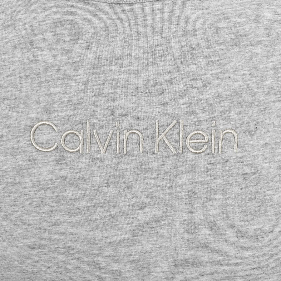 Image number 3 for Calvin Klein Lounge Crew Neck T Shirt Grey