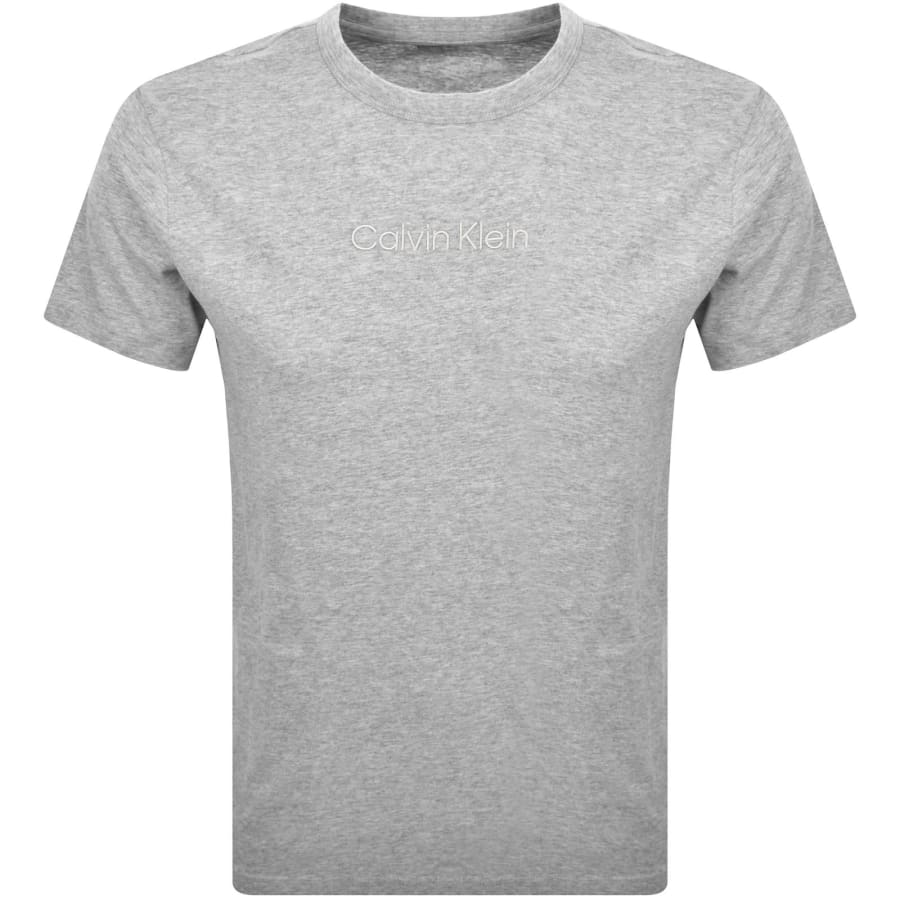 Image number 1 for Calvin Klein Lounge Crew Neck T Shirt Grey