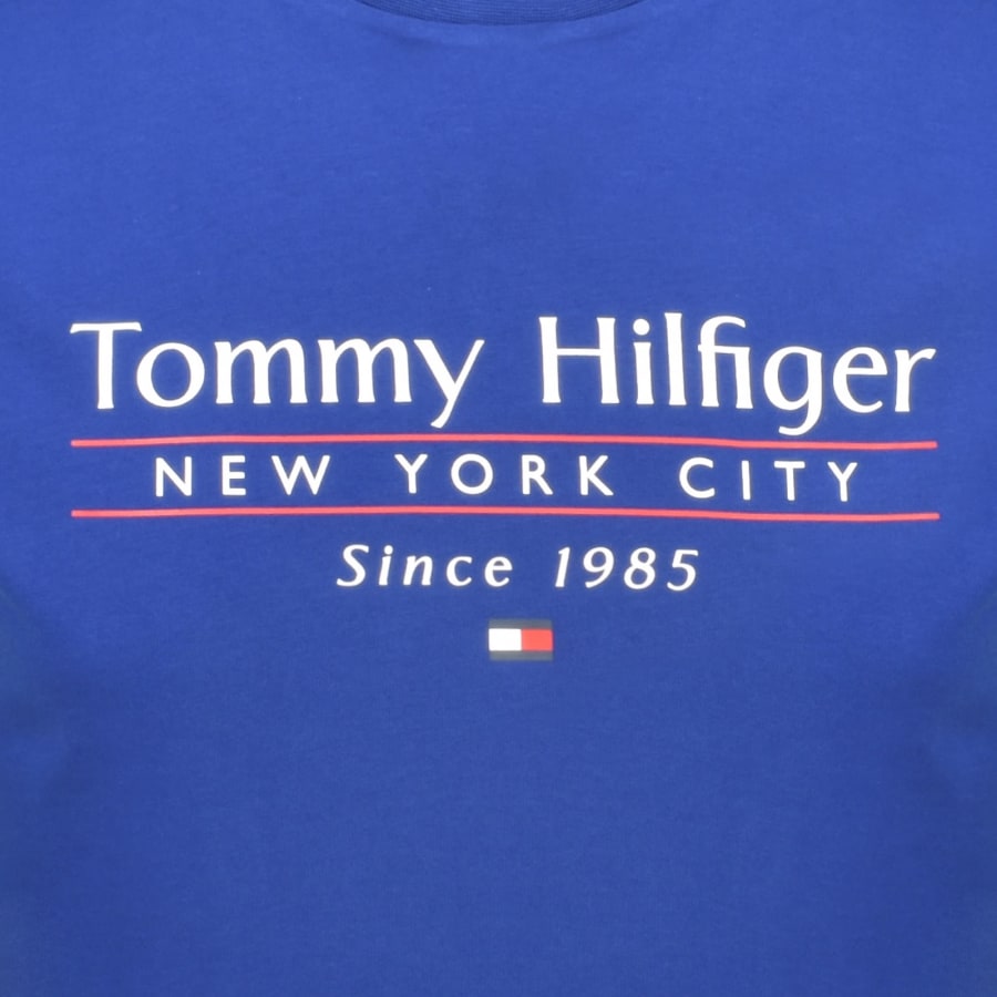Image number 3 for Tommy Hilfiger Center Stack T Shirt Blue
