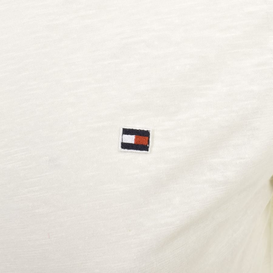 Image number 3 for Tommy Hilfiger Slub Lounge T Shirt Ivory White