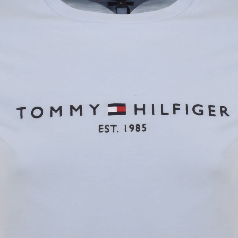 Image number 3 for Tommy Hilfiger Logo Slim Fit T Shirt Blue