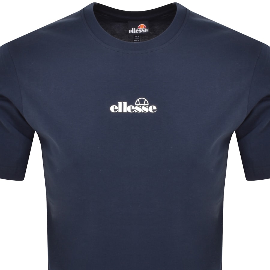 Image number 2 for Ellesse Ollio Logo T Shirt Navy
