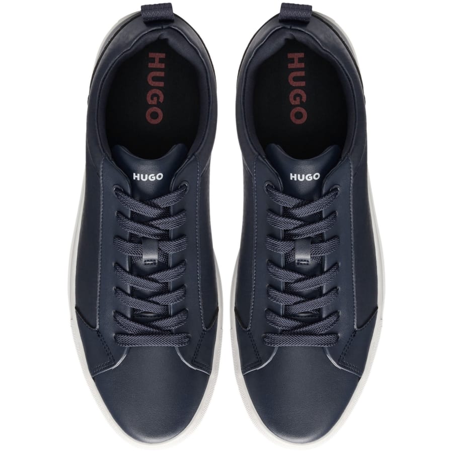 Image number 3 for HUGO Morrie Tennis Trainers Dark Blue
