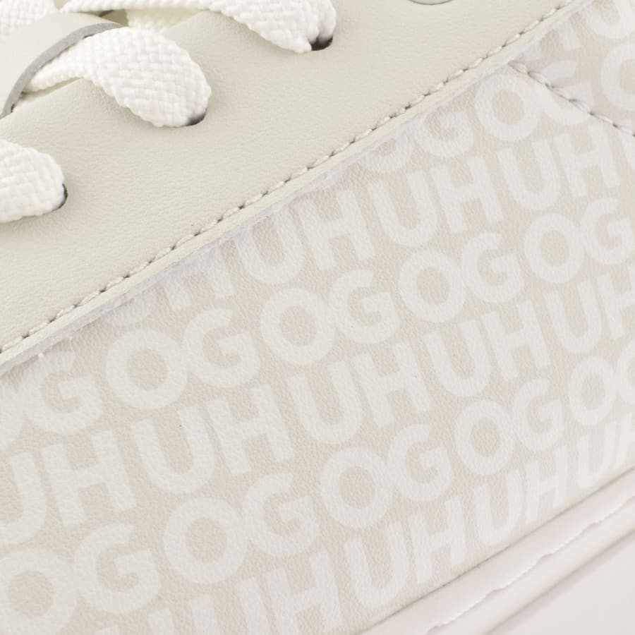 Image number 4 for HUGO Morrie Tennis Trainers Off White