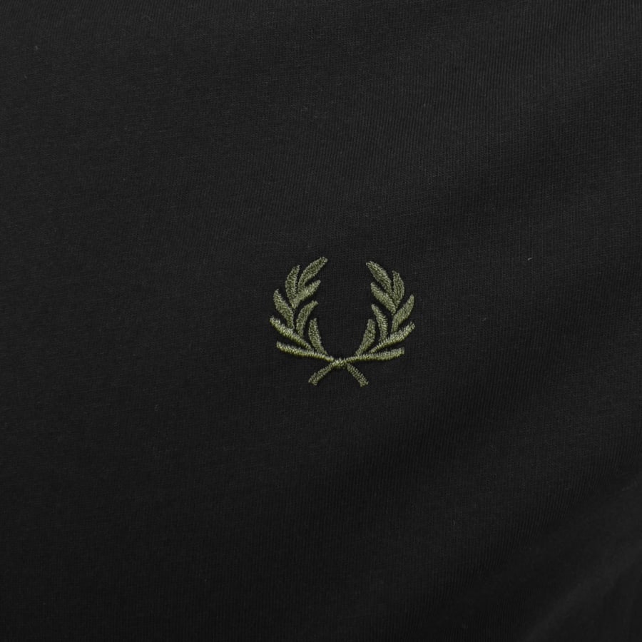 Image number 3 for Fred Perry Twin Tipped Short Sleeved T Shirt Black