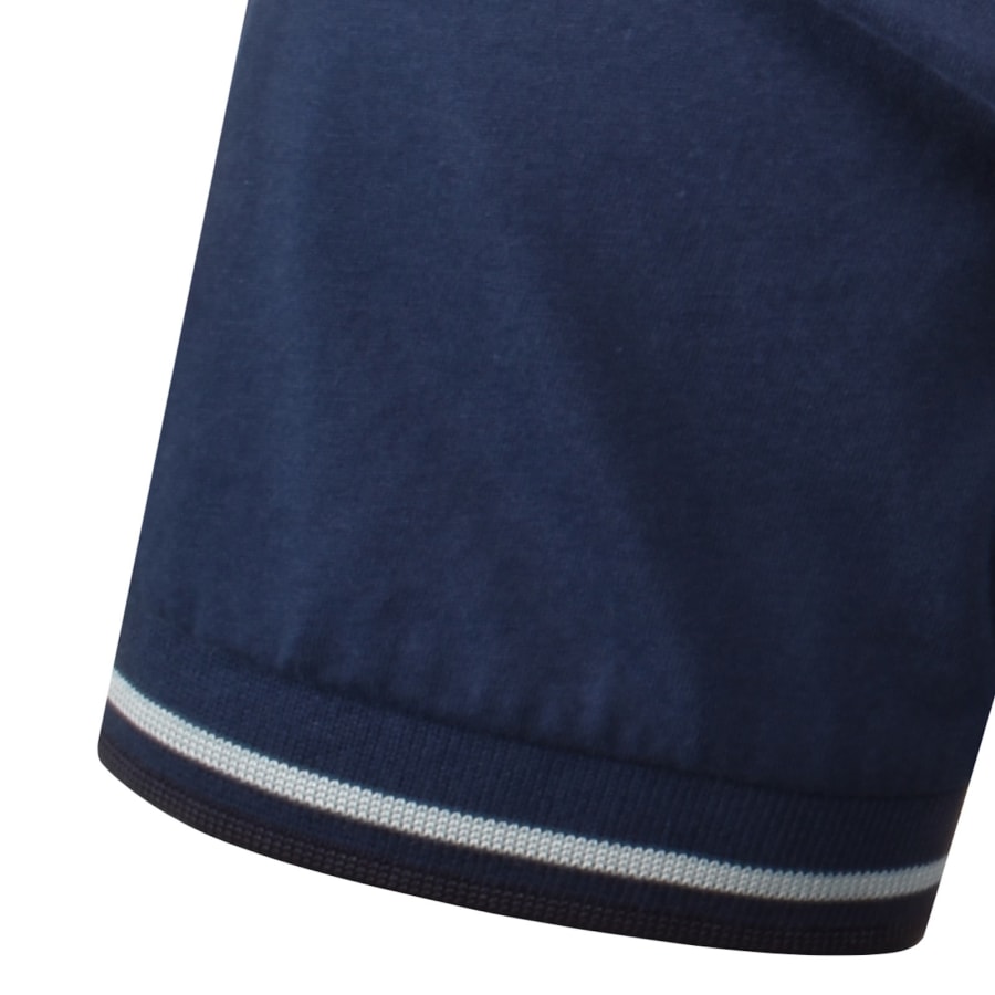 Image number 4 for Fred Perry Twin Tipped Short Sleeved T Shirt Navy