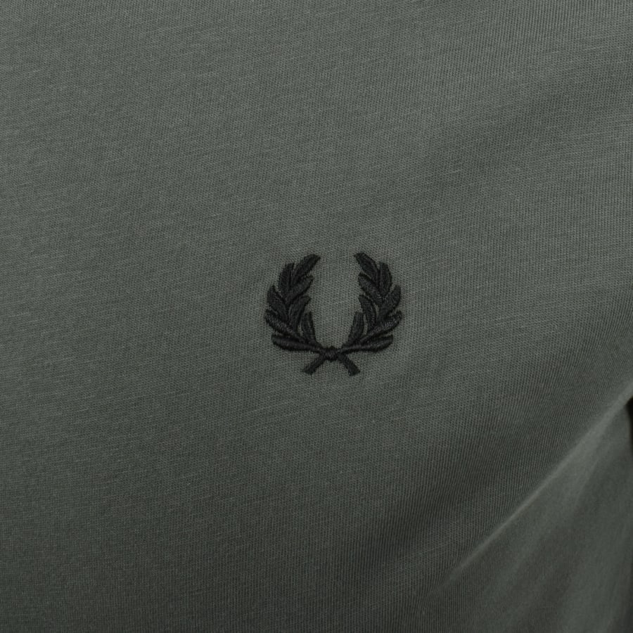 Image number 3 for Fred Perry Twin Tipped Short Sleeved T Shirt Green