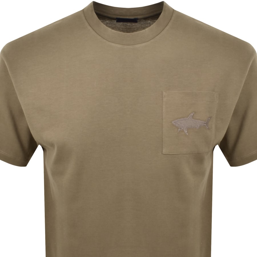 Image number 2 for Paul And Shark Logo T Shirt Brown