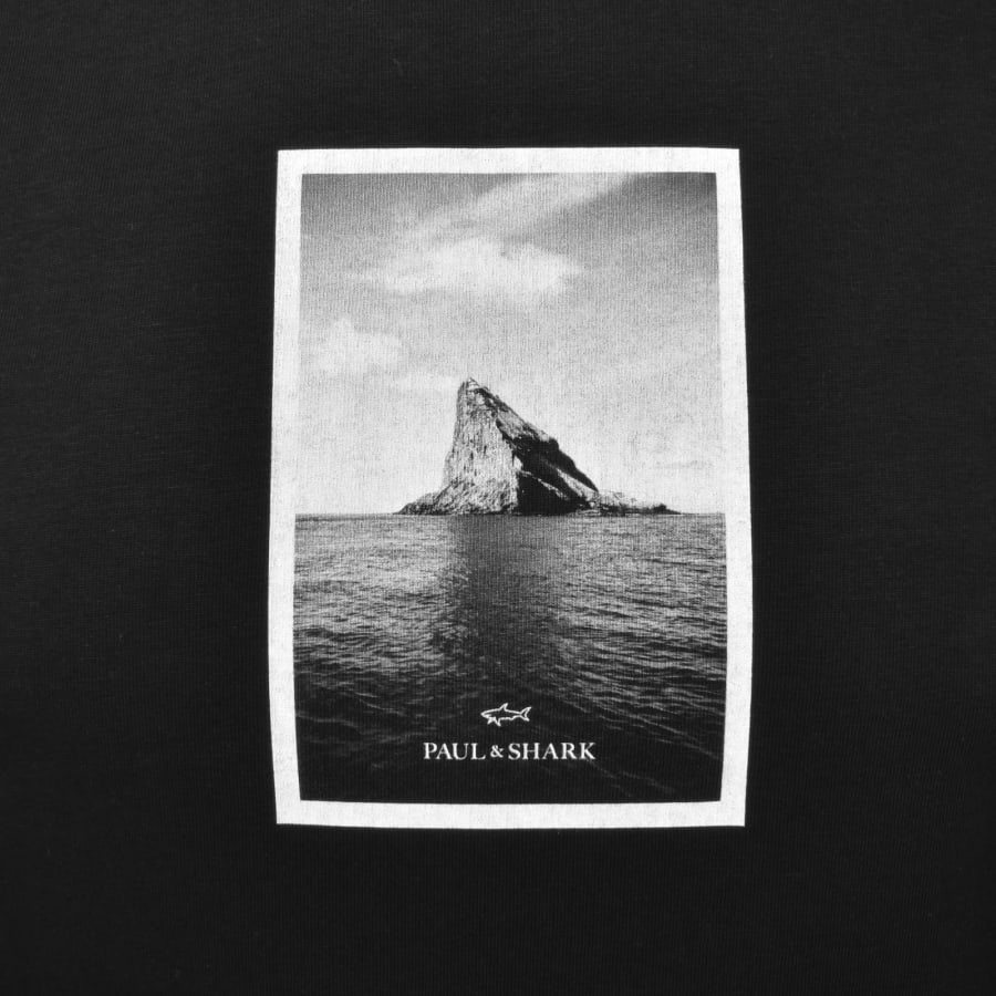 Image number 3 for Paul And Shark Logo T Shirt Black