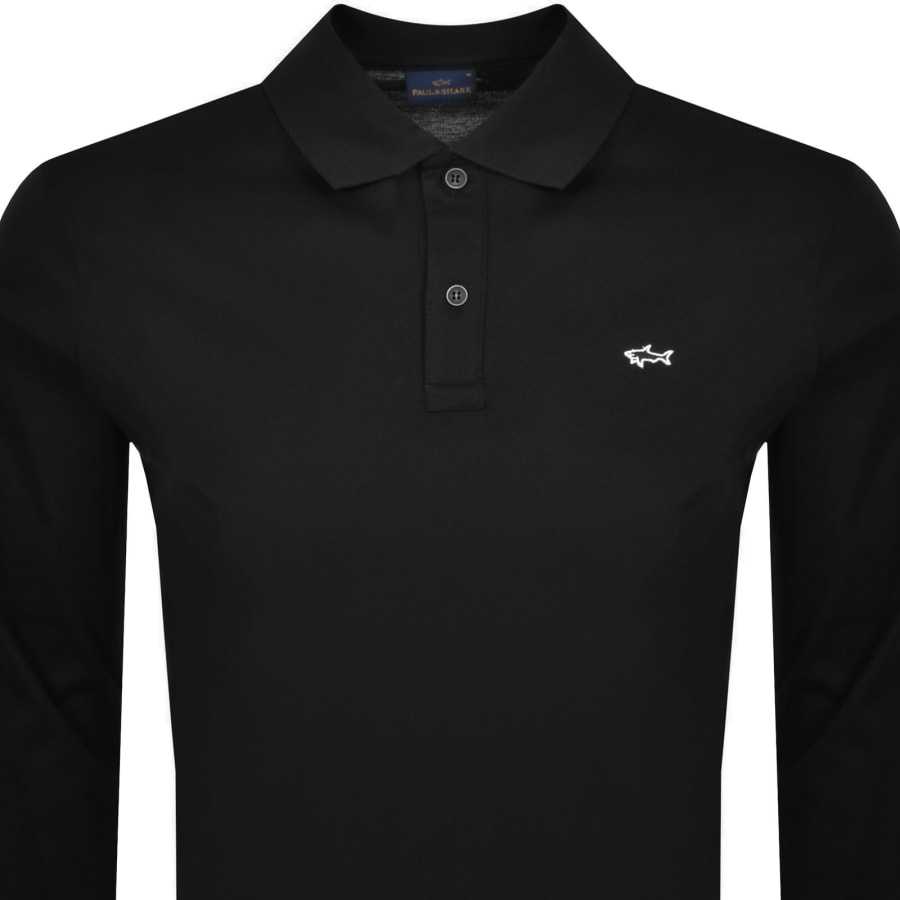 Image number 2 for Paul And Shark Logo Polo T Shirt Black