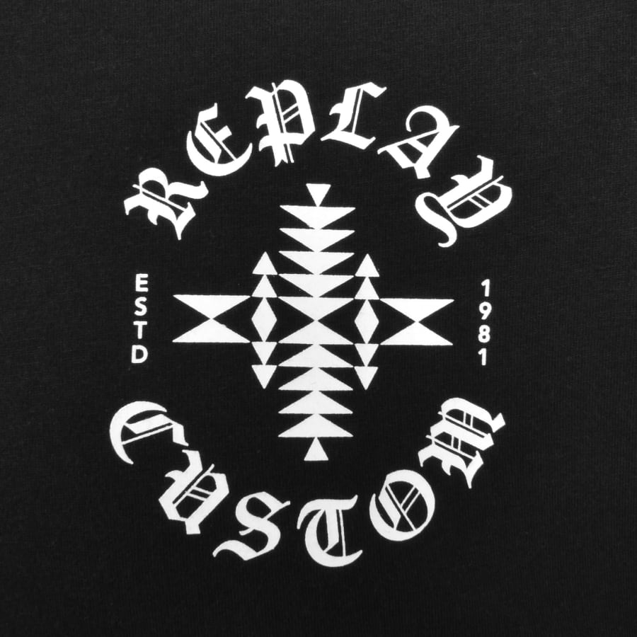 Image number 3 for Replay Logo T Shirt Black