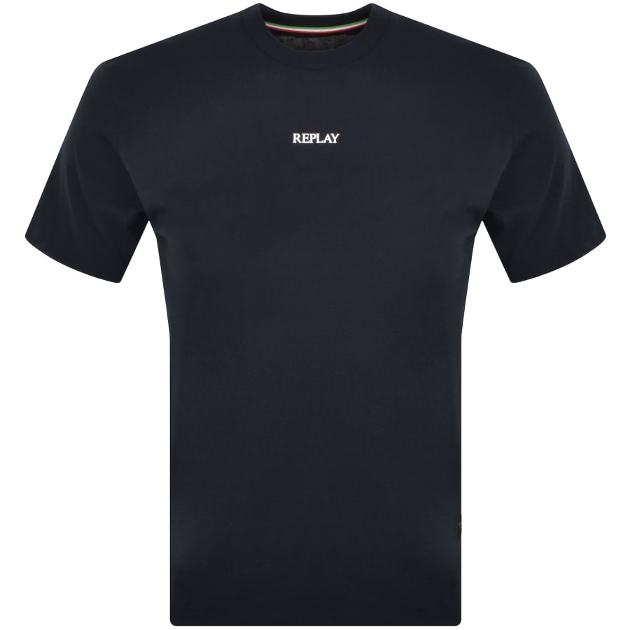 Image number 1 for Replay Logo T Shirt Blue