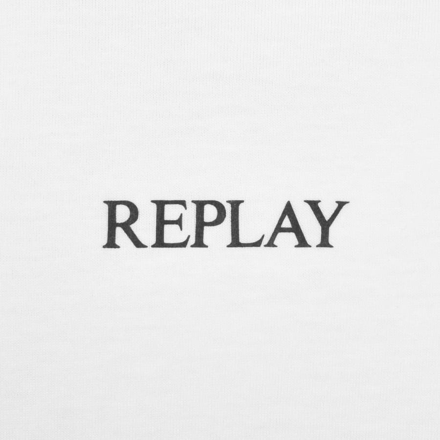 Image number 3 for Replay Logo T Shirt White