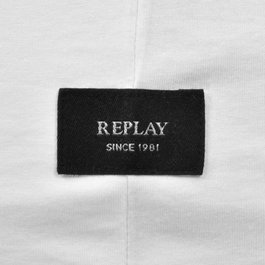 Image number 4 for Replay Logo T Shirt White