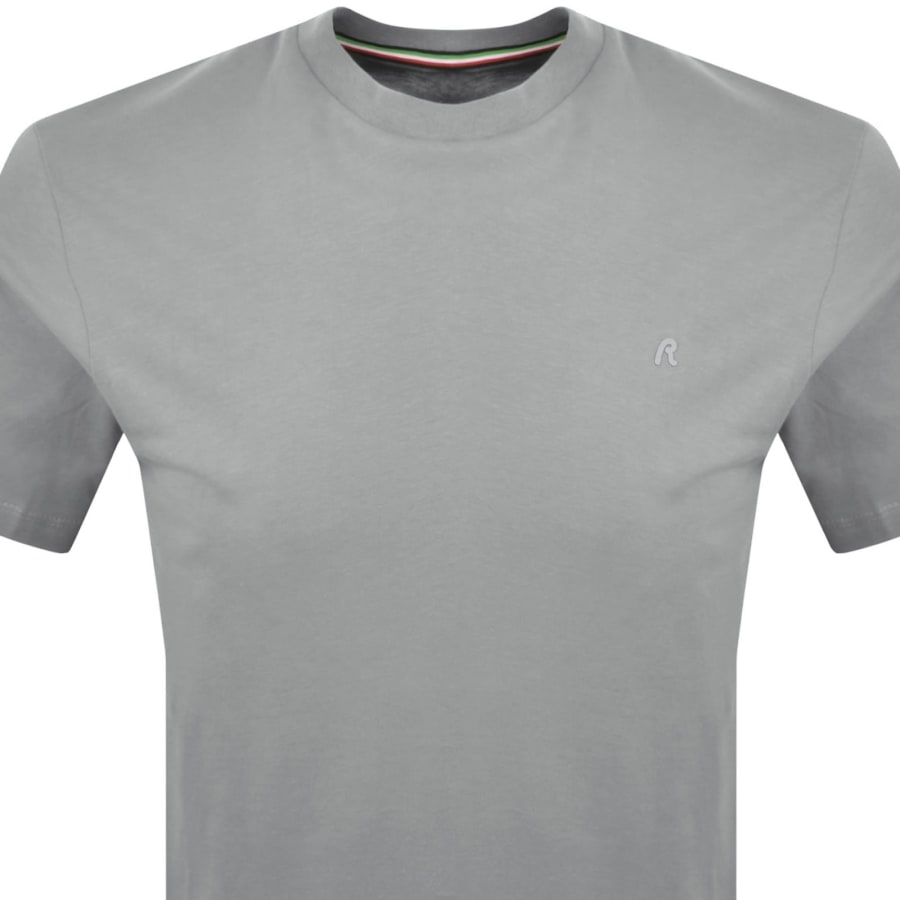 Image number 2 for Replay Small Logo T Shirt Lead Grey