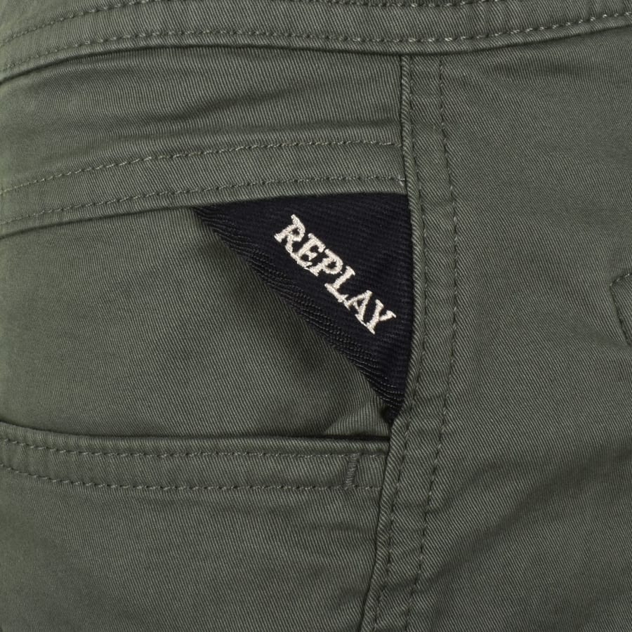 Image number 3 for Replay Joe Cargo Shorts Green