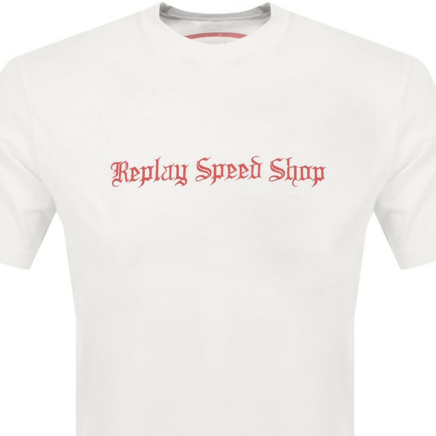Image number 2 for Replay Logo T Shirt White