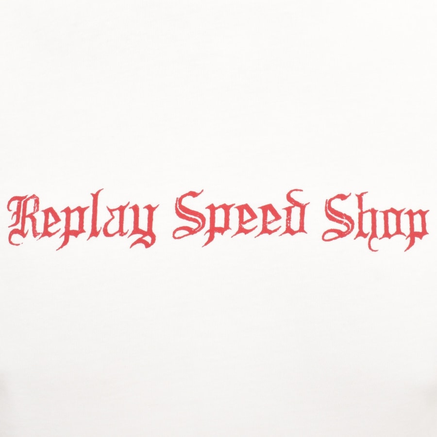 Image number 3 for Replay Logo T Shirt White